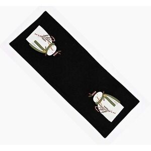 Primitive Christmas Mr Winterberry SNOWMAN Table Runner 14" x 36" Wool‎ Felt New